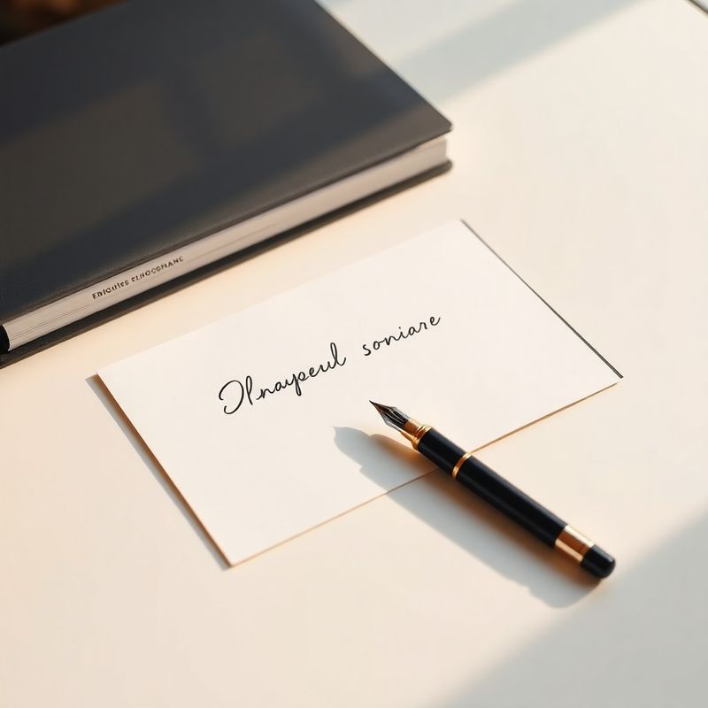 Birou minimalist cu document semnat, stilou și dosar